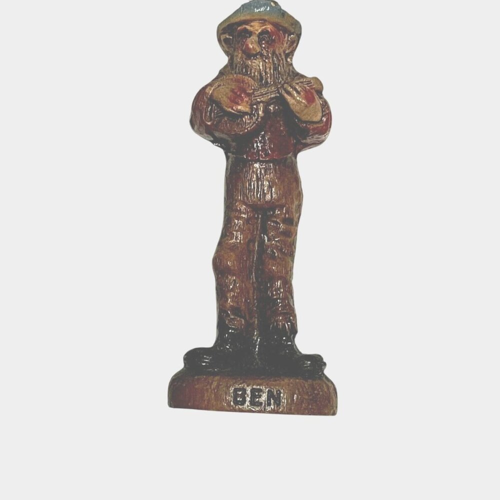 Vintage Syroco 4.5” Hillbilly Band Member Banjo Ben blue hat